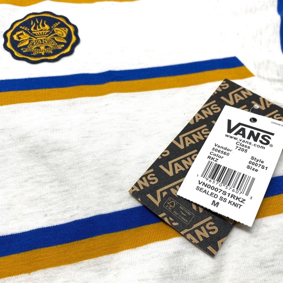 VANS x Slack & Field Sealed Shirt Ash Heather Polo White Men’s Size VN0007S1RKZ - Picture 3 of 3